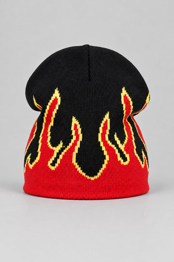 Bonnet Y2K 'Flammes Rouges'