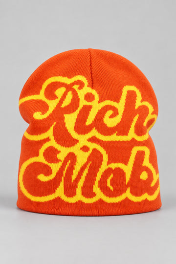 Bonnet Y2K 'Rich Mob' orange