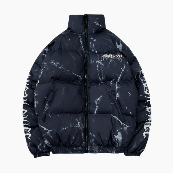 Doudoune Y2K 'Cosmic Bear' noire