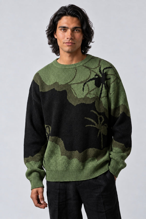Pull Araignée Patchwork