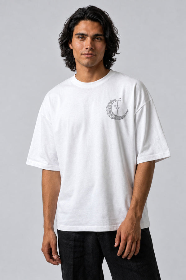 T-Shirt Gothique Lune Étoiles