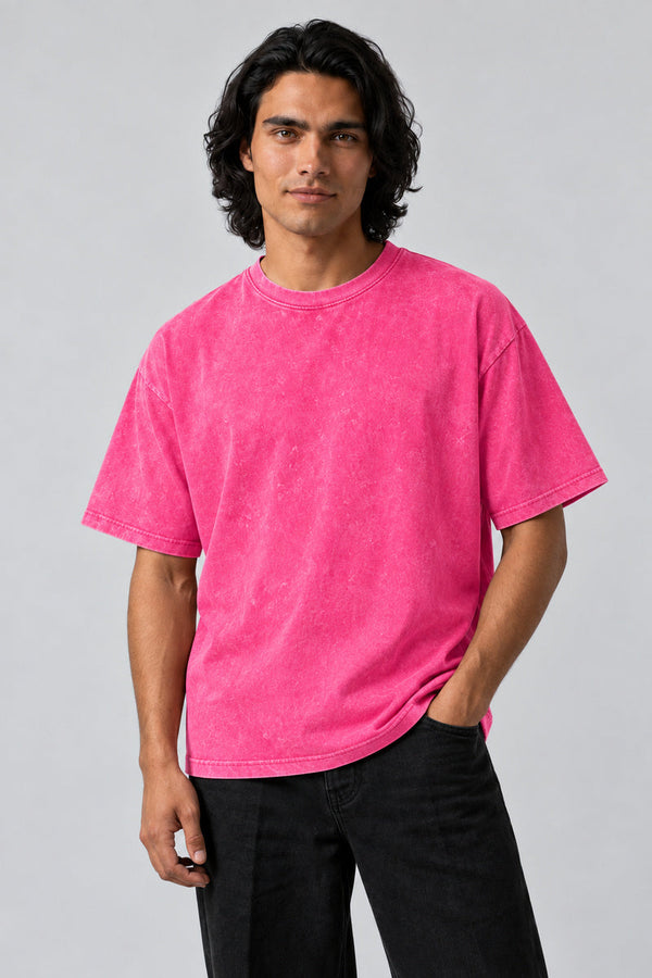 T-Shirt Y2K Uni rose