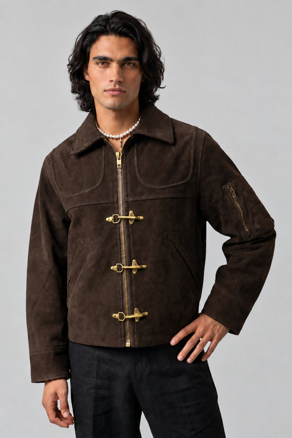 Veste Suédine Vintage