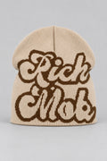 Bonnet Y2K 'Rich Mob' beige