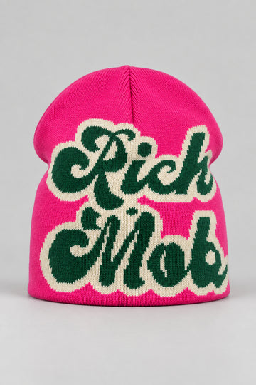 Bonnet Y2K 'Rich Mob' rose