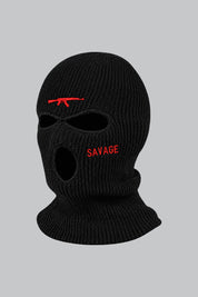 Cagoule Gothique Noire — vue studio sur fond gris