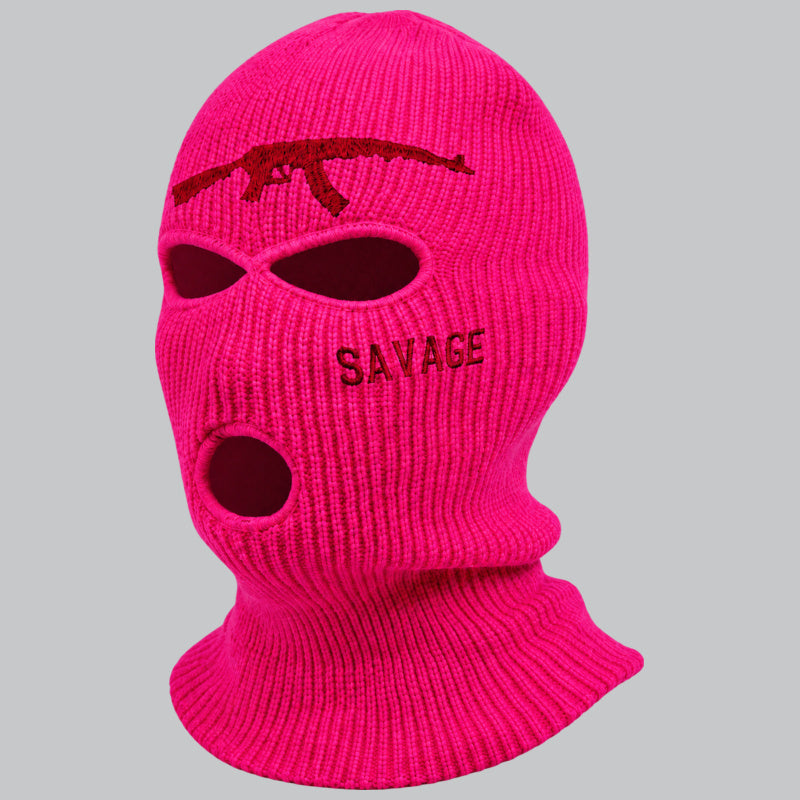 Cagoule Rave Rose — vue studio sur fond gris