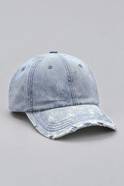 Casquette Denim Rétro — vue studio sur fond gris