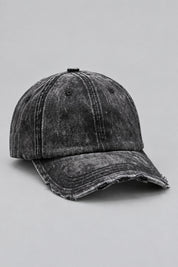 Casquette Denim Gothique — vue studio sur fond gris