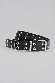 Ceinture Étoiles Céleste — seule sur fond gris studio