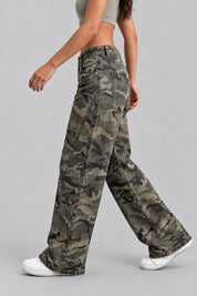Jean Camouflage Skater — vue de profil, Y2K CLUB