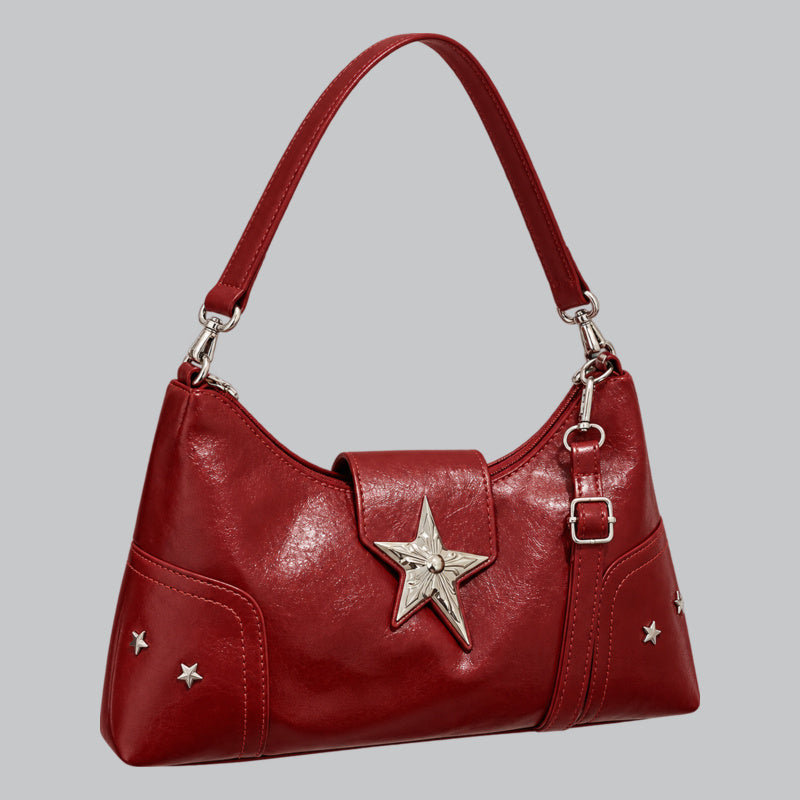 Sac Gothique Vintage Rouge — vue studio sur fond gris