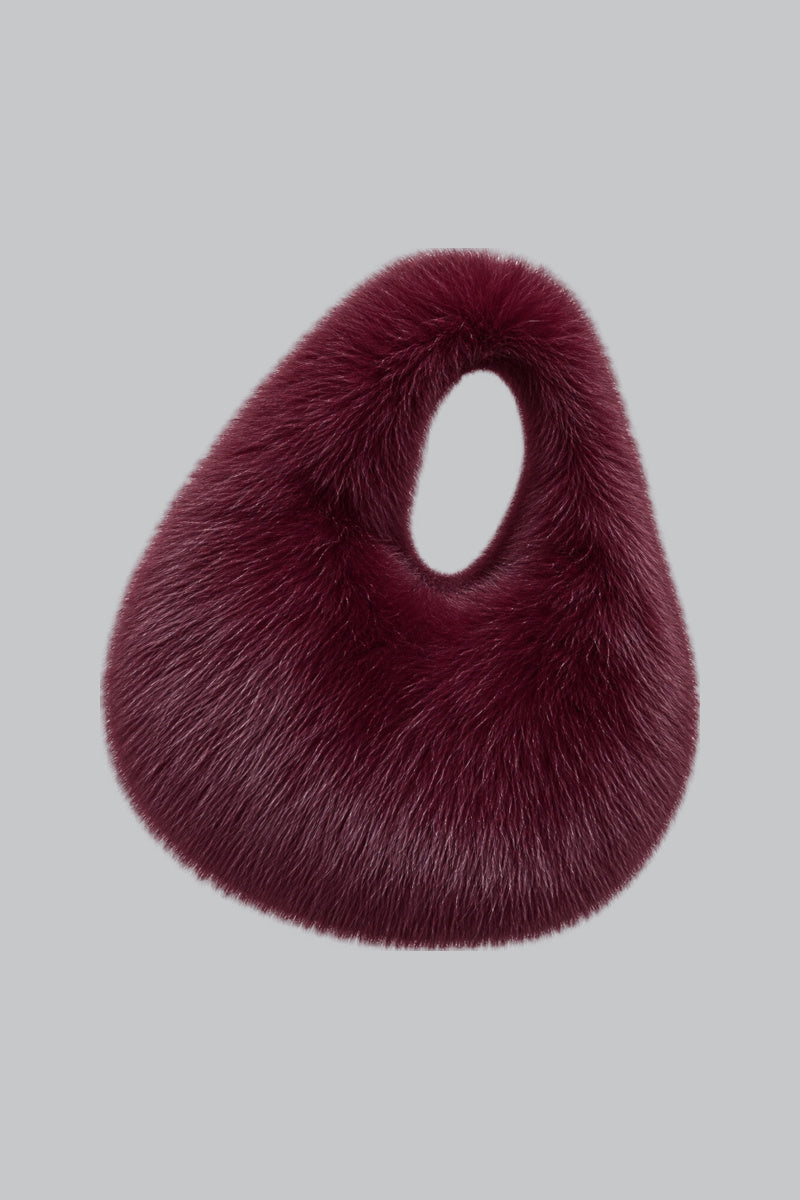 Sac Moumoute E-girl Bordeau — vue studio sur fond gris