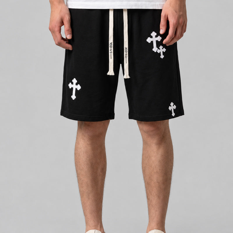 Short Hip-Hop Streetwear — vue de face, Y2K CLUB