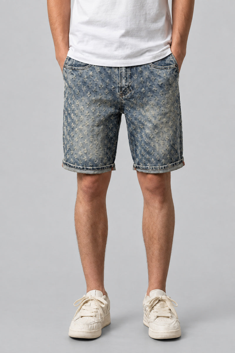 Short Jacquard Y2K — vue de face, Y2K CLUB