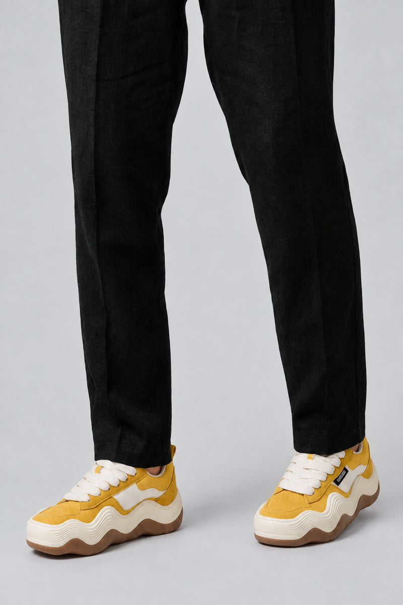 Sneakers Plateforme Gothique — Yellow — vue portée | Y2K Club