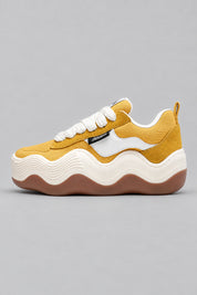 Sneakers Plateforme Gothique — Yellow — vue de profil | Y2K Club