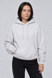 Sweat Ange Ailes Brodées gris clair, vue face — Y2K CLUB
