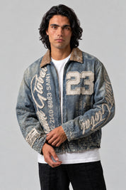Veste Brodée Americana — vue de face, Y2K CLUB