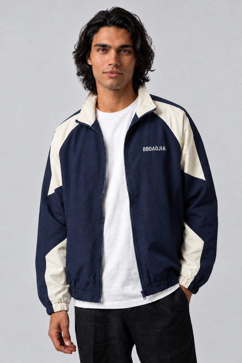 Veste Navy Block — vue de face, Y2K CLUB
