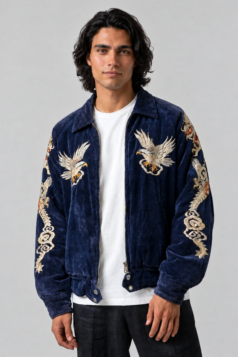 Veste Sukajan Dragon — vue de face, Y2K CLUB